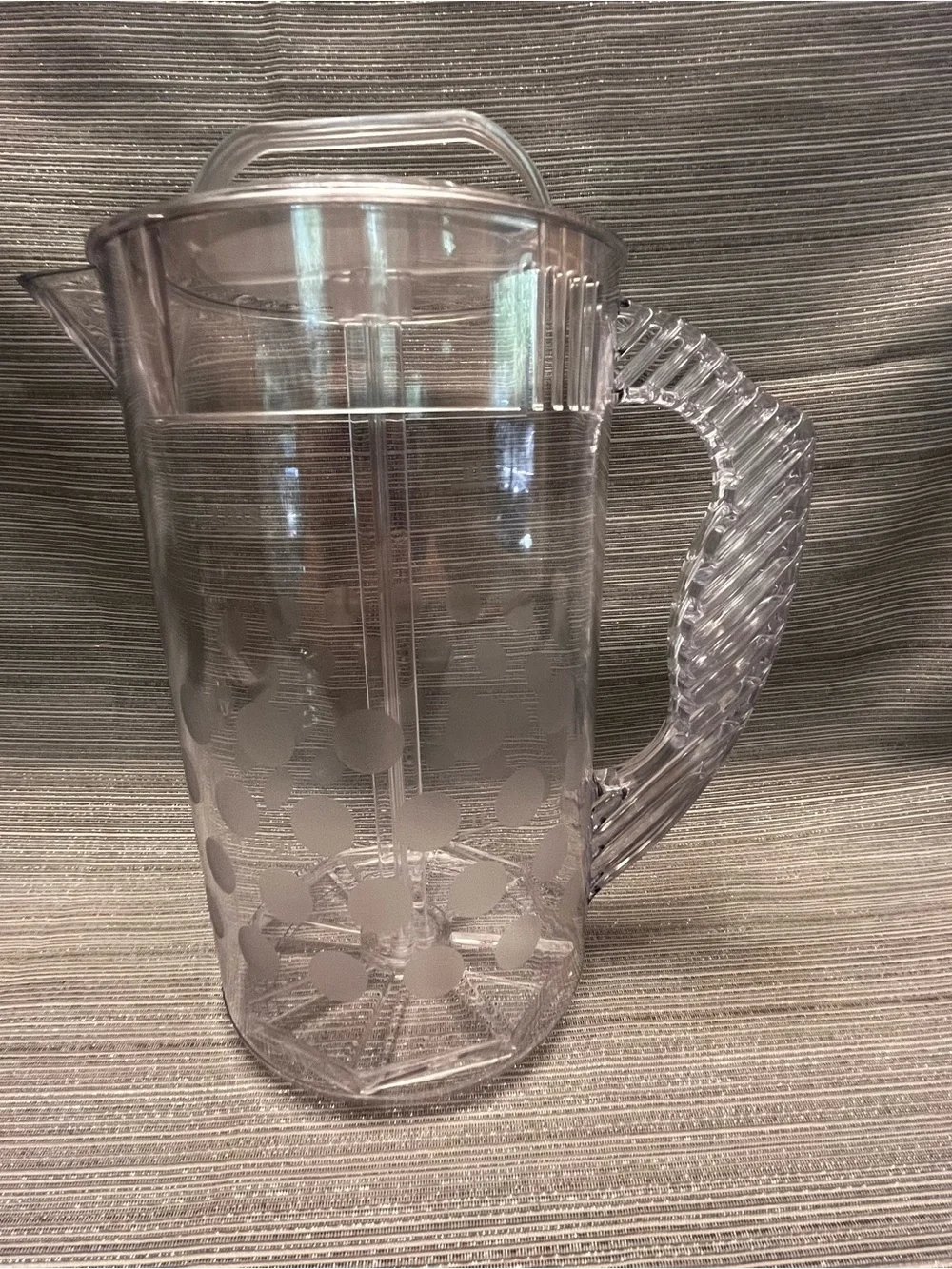 Pampered Chef 2 Quart Quick-Stir Pitcher 2271 Polka Dots COMPLETE Box,Directions - Picture 3 of 9
